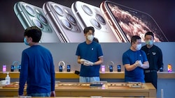 Ein Apple-Store in China (Bild: AP)