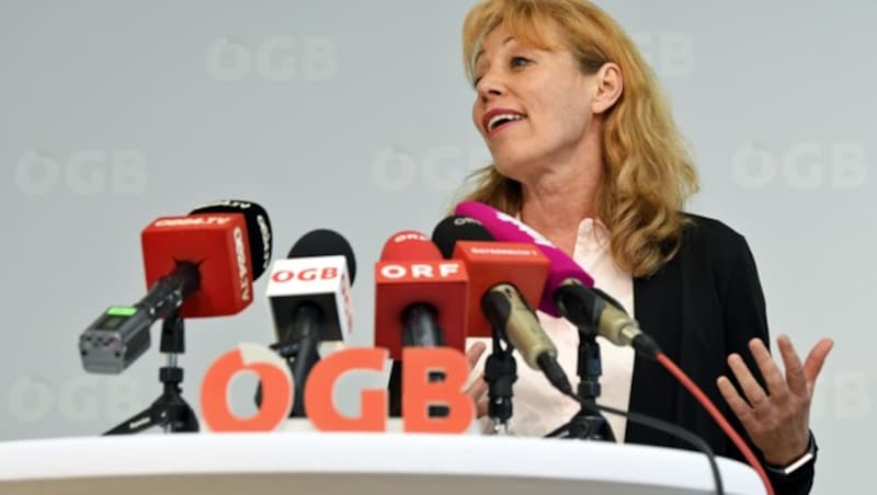 ÖGB-Vertreterin Ingrid Reischl: Mehr Geld für die ÖGK (Bild: APA/HANS KLAUS TECHT)