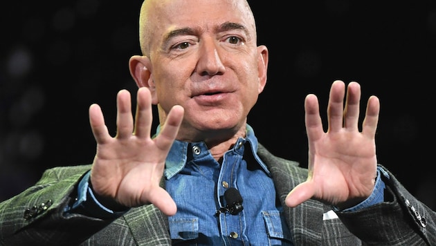 Soll 2007 und 2011 überhaupt keine Einkommenssteuer gezahlt haben: Amazon-Gründer Jeff Bezos (Bild: AFP)