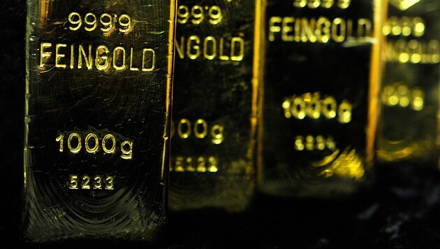 The price of gold reached a new record of USD 2353 per troy ounce on Monday night. (Bild: APA/Robert Jäger)