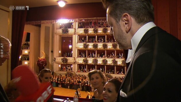 Beim Opernball scherzte WKO-Chef Harald Mahrer über „schlechte wirtschaftliche Zeiten“. (Bild: ORF TVThek)