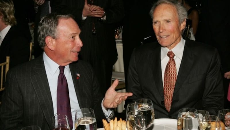 Michael Bloomberg (l.) Clint Eastwood im Jahr 2006 (Bild: 2007 Getty Images)