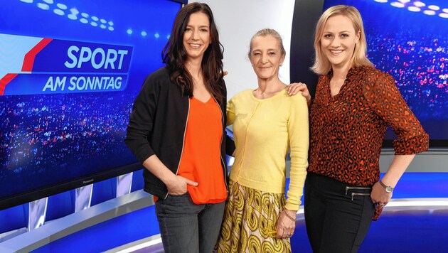 Karoline Zobernig, Kathrin Zechner und Alina Zellhofer (von links) (Bild: ORF)