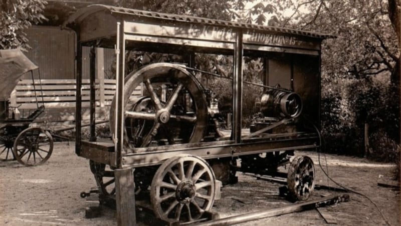 Während des 1. Weltkrieges gab es K. u. K.-Feldkino-Züge. (Bild: ÖNB)