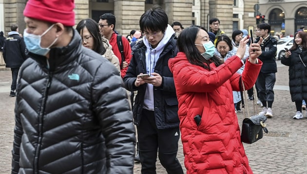 Touristen in Mailand (Bild: AFP)