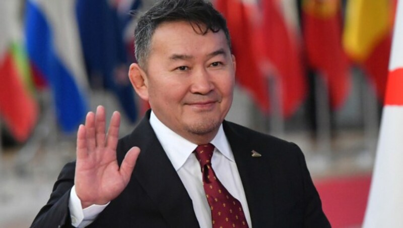 Battulga Khaltmaa, Präsident der Mongolei (Bild: AFP)