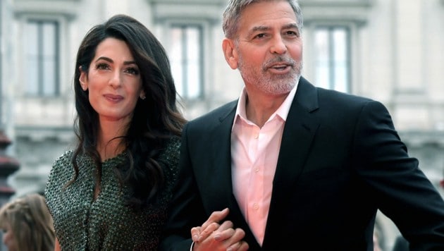 George Clooney und seine Amal (Bild: AFP)