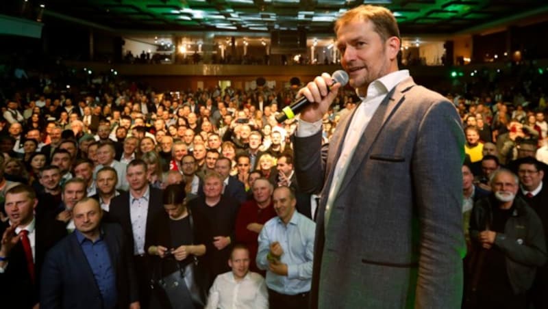 Großer Wahlsieger: Die Protestpartei Olano des Medienunternehmers Igor Matovic (46) (Bild: The Associated Press)