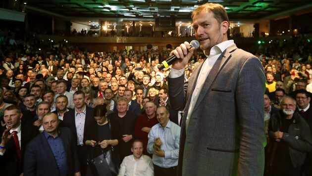 Großer Wahlsieger: Die Protestpartei Olano des Medienunternehmers Igor Matovic (46) (Bild: The Associated Press)