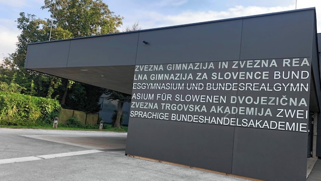 Das Slowenische Gymnasium in Klagenfurt. (Bild: Hronek Eveline)