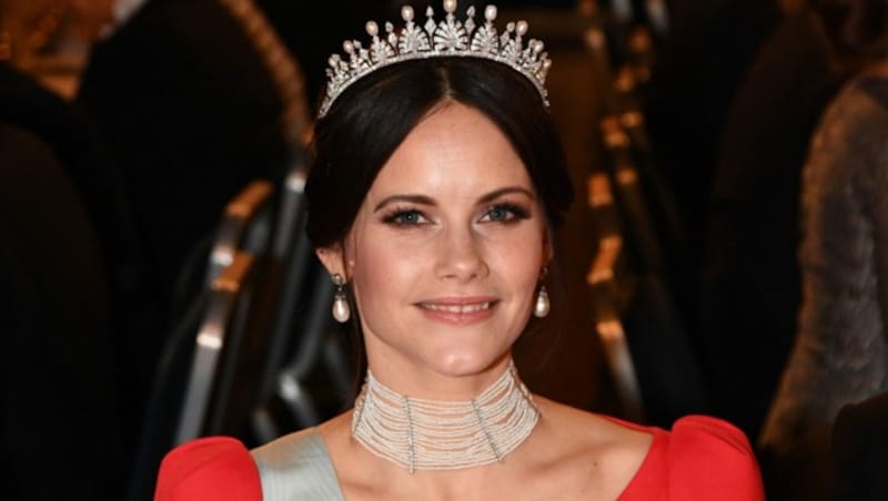 Prinzessin Sofia mit geänderter Tiara (Bild: AFP)