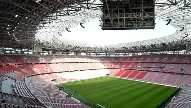 Das Puskas-Stadion in Budapest – Ersatz-Heimat für Borussia Mönchengladbach (Bild: AFP)