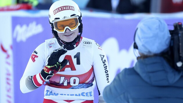Lisa Grill holte im Jänner in Zauchensee erste Weltcuppunkte, hofft nun in Narvik auf Junioren-WM-Edelmetall. (Bild: Tröster Andreas)