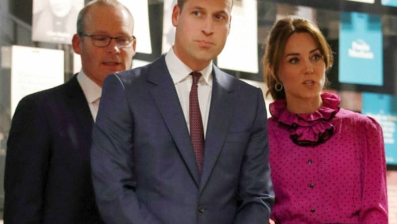 Herzogin Kate und Prinz William beim Besuch in Irland (Bild: AP)