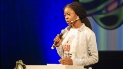 Adenike Oladosu bei der Elevate-Eröffnung. (Bild: Lena Prehal)