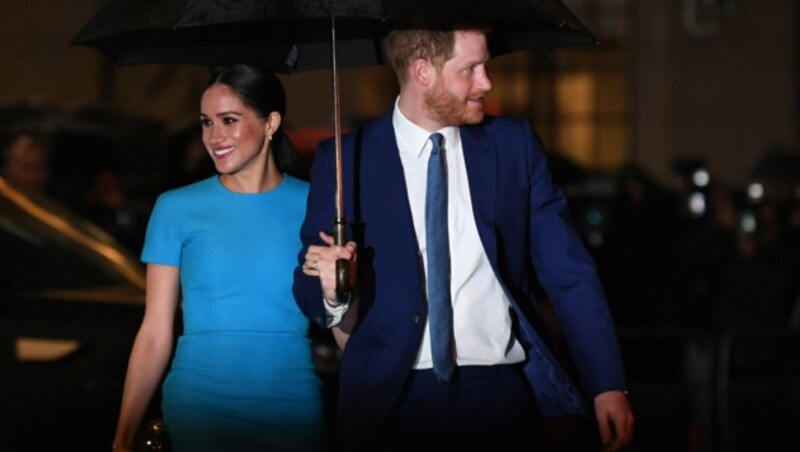 Herzogin Meghan und Prinz Harry in London (Bild: AFP )