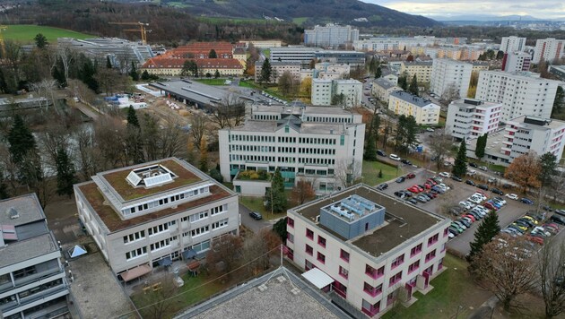 Der Campus am Linzer Stadtrand wird derzeit groß umgebaut. Nebenan liegen Wohnheime. (Bild: Einöder Horst)