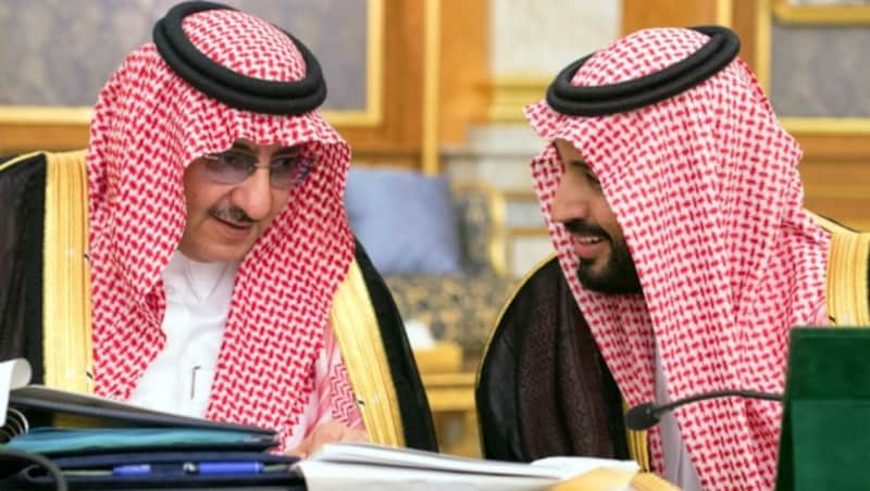 Mohammed bin Nayef (l) und Mohammed bin Salman im Jahr 2016. (Bild: AFP)