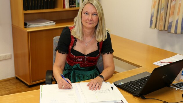 Jutta Enzinger aus Allhaming löste einen Mann als ÖVP-Bürgermeister ab. (Bild: Scharinger Daniel)