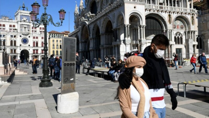 Touristen in Venedig (Bild: AFP)