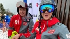 Gold und Silber für den ÖSV im Super G: Stefan Rieser vom WSV Dorgastein (re.) siegte im Super G vor Armin Armin Dornauer aus Tirol. (Bild: Jan-Arne Pettersen/narvik2020.no)