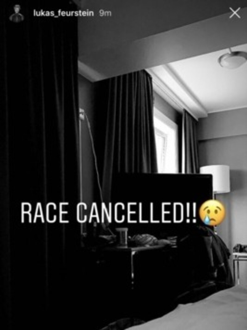 Lukas Feurstein, nach dem Kombi-Slalom als Zwölfter in aussichtsreicher Position, zeigte sich nach der Absage des Super-Gs auf Instagram enttäuscht. (Bild: Lukas Feurstein/Instagram)