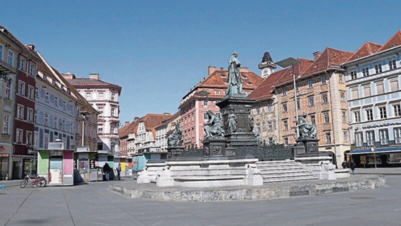 Grazer Hauptplatz (Bild: Christian Jauschowetz)