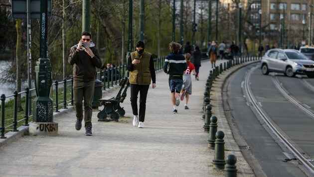 Auch in Belgiens Hauptstadt Brüssel gilt am Mittwochmittag die Ausgangssperre. (Bild: AFP)