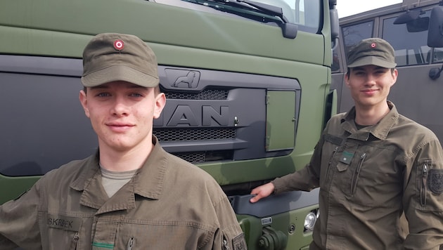 Gefreiter Matthias Skrzipek und Gefreiter Christoph Jobst (Bild: Bundesheer/Oberreiter)