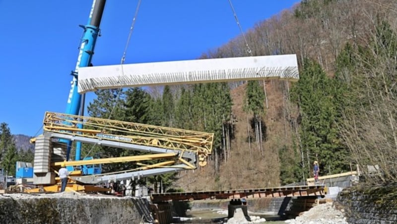 Brückensanierung in Ebensee (Bild: Marion Hörmandinger)