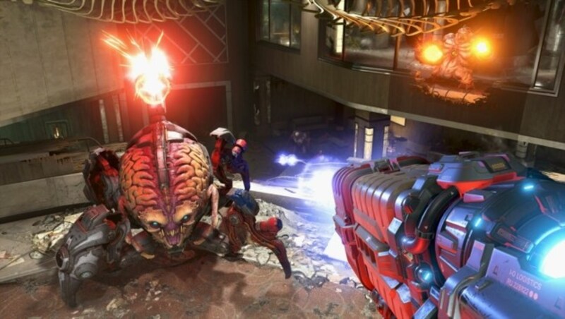 "Doom Eternal" fordert mit seiner Bombast-Optik auch modernste Grafikkarten. (Bild: Bethesda)