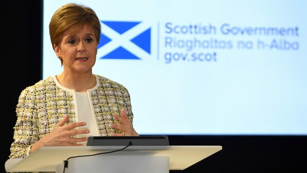Schottlands Regierungschefin Nicola Sturgeon (Bild: AFP)