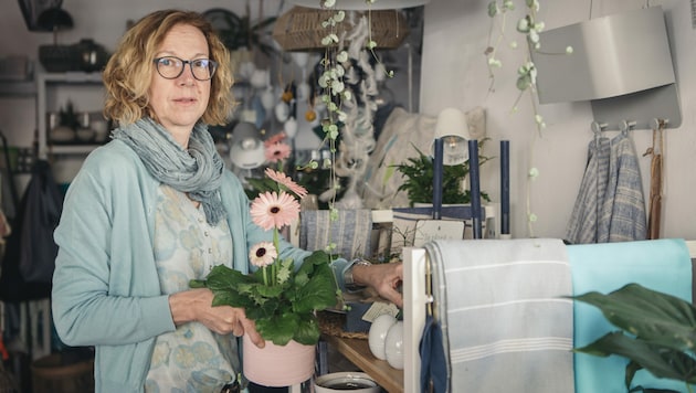 Floristik-Kleinunternehmerin Ursula Mathis von "Ecke33" in Hohenems. (Bild: www.lisamathis.at)