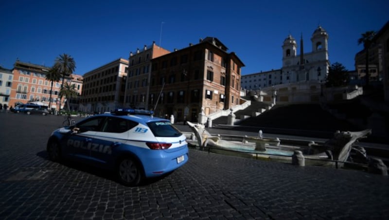 Polizei auf den Straßen Roms (Bild: AFP or licensors)