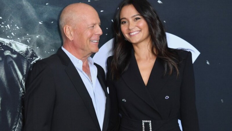 Bruce Willis mit Ehefrau Emma Heming Willis (Bild: AFP )