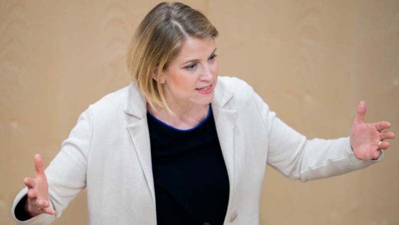 NEOS-Klubobfrau Beate Meinl-Reisinger (Bild: APA/GEORG HOCHMUTH)