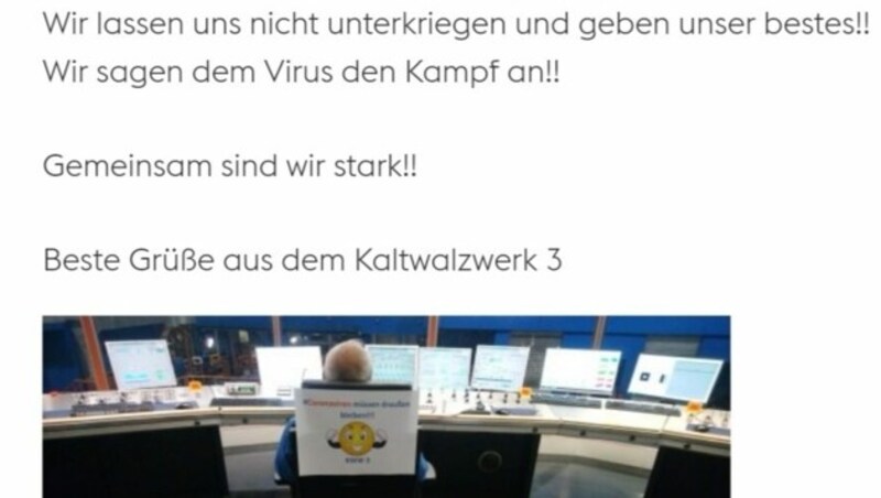 Auch die Mitarbeiter, die im Werk die Stellung halten, nützen die Online-Plattform. (Bild: zVg)