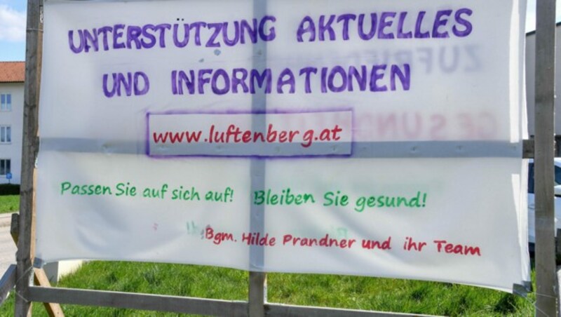 Viele Gemeinden wie etwa Luftenberg bieten Bewohnern auf ihren Homepages Infos und Hilfsdienste an (Bild: © Harald Dostal)