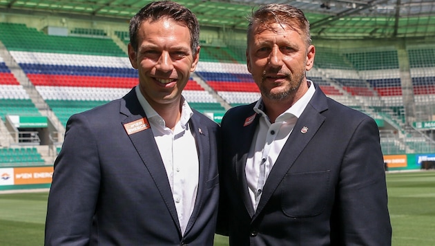 Christoph Peschek (li.) und Zoran Barisic (Bild: GEPA)