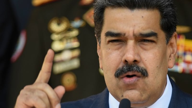 Der Präsident von Venezuela, Nicolas Maduro (Bild: AP)