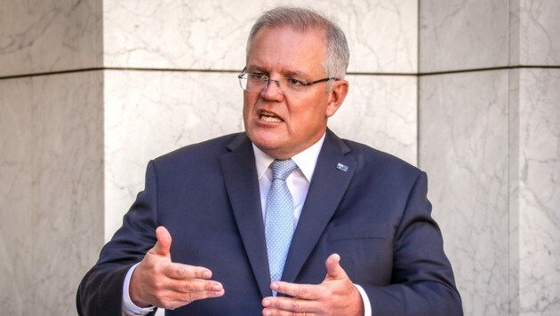 Australiens Premierminister Scott Morrison (Bild: AFP/David Gray)