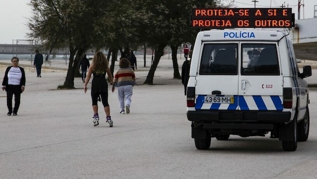 In Portugal wurde der Ausnahmezustand verhängt, eine Ausgangssperre gibt es aber bisher nicht. (Bild: AFP)