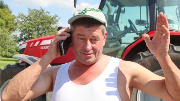 Der Landwirt Eduard Skraban ist nur noch am Kurbeln, versucht verzweifelt, neue Vertriebsschienen aufzutun. (Bild: sepp pail)