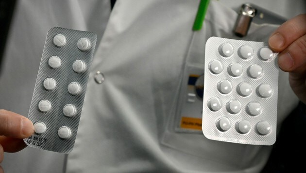 Tabletten mit Chloroquin und mit Hydroxychloroquin (Bild: AFP)