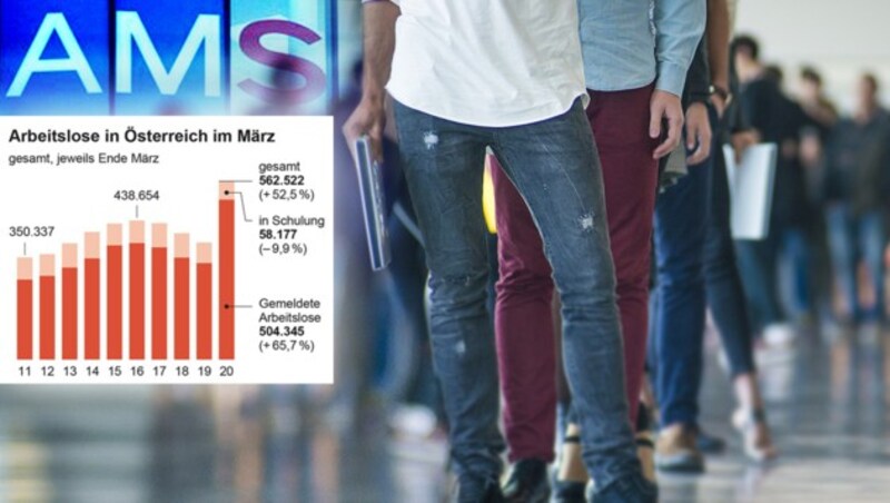 (Bild: APA/Herbert Neubauer, stock.adobe.com, APA-Grafik, krone.at-Grafik)