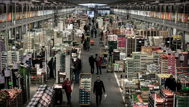 Der Großmarkt Rungis im Süden von Paris (Bild: AFP)