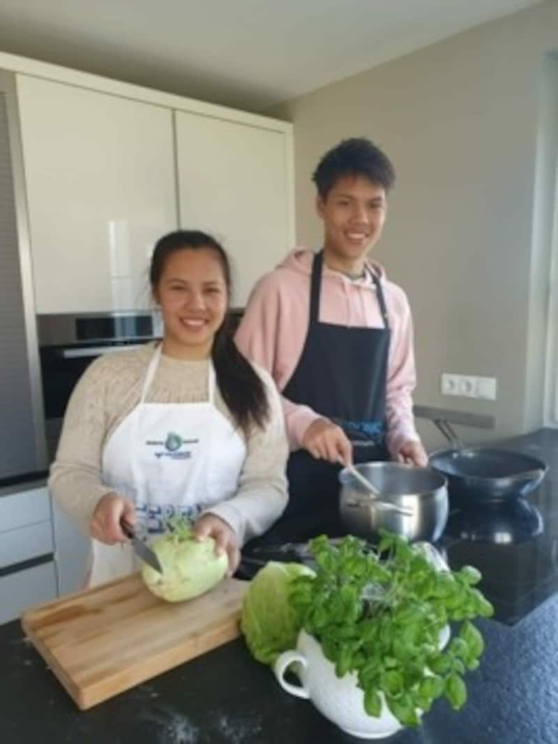 Serena und Daniel Yu Yeong - Talente, auch in der Küche. (Bild: Privat)