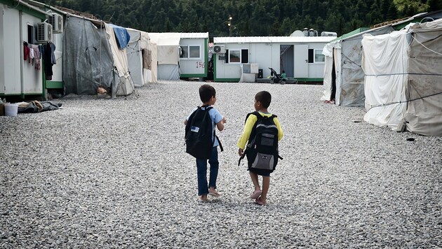 Camp Malakasa (Bild: AFP/Louisa Gouliamaki)