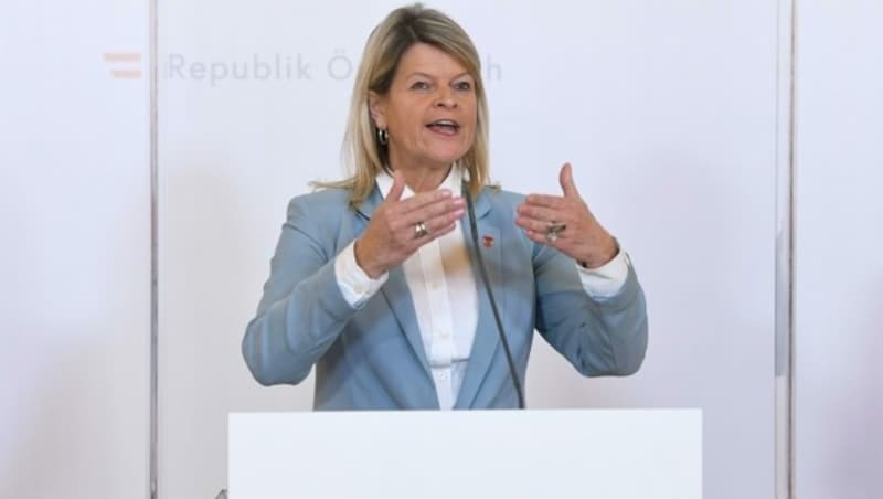 Verteidigungsministerin Klaudia Tanner (ÖVP) (Bild: APA/HELMUT FOHRINGER)