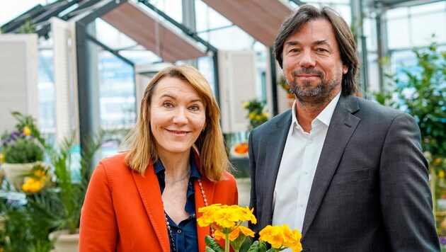 Die Bellaflora-Geschäftsführer Patricia Schweiger-Bodner und Franz Koll. (Bild: Markus Wenzel)